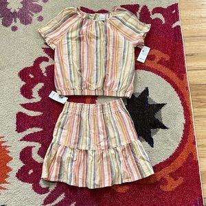 Carters Kids Top and Skirt Matching Set